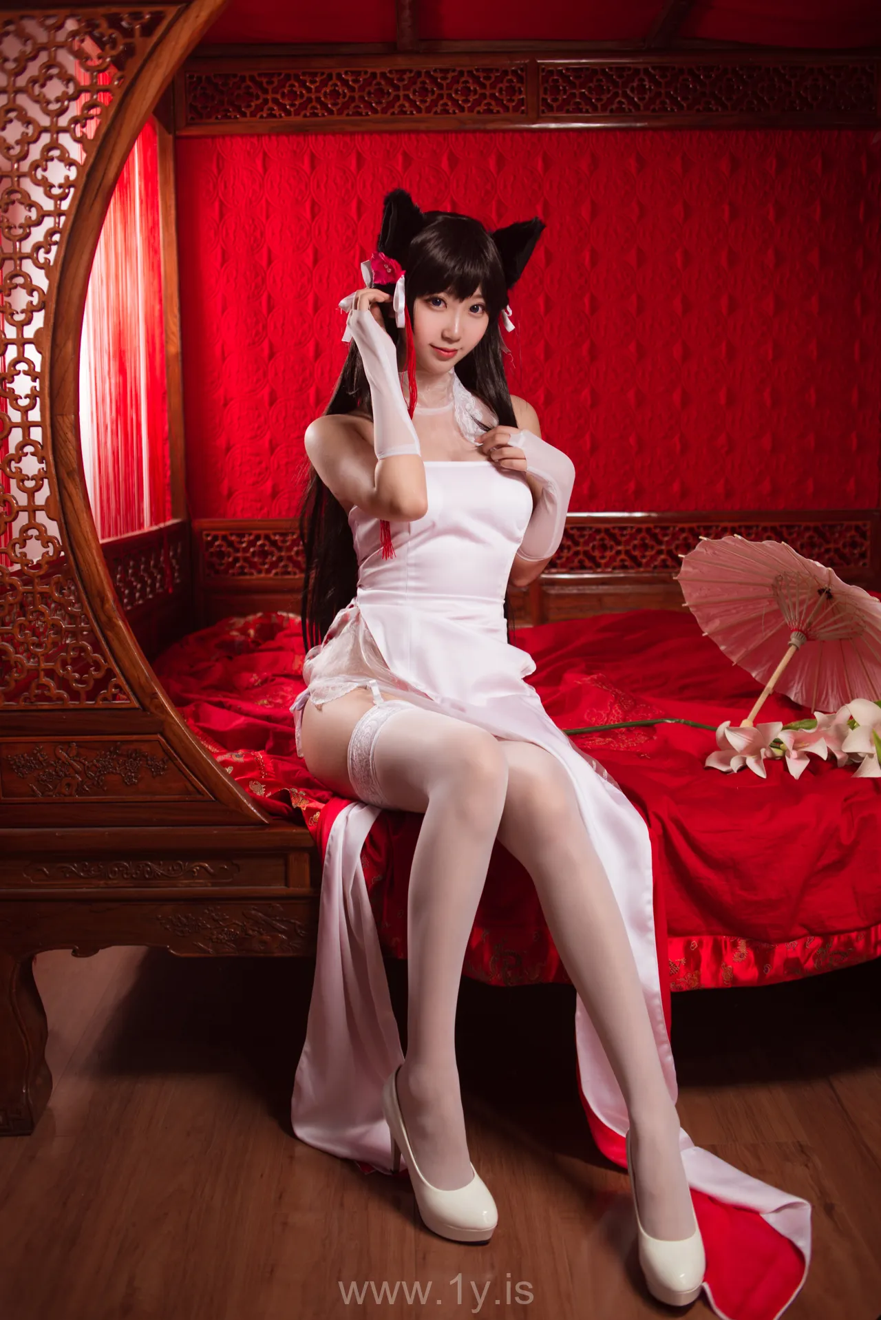 Coser@黑川 NO.004 Gorgeous Asian Cutie 獒犬旗袍